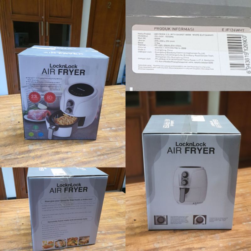 New LockNLock Airfryer EJF126WHT Lock n Lock