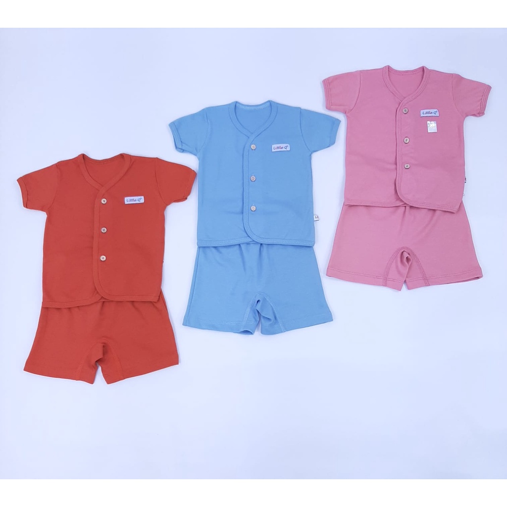 LITTLE QUEEN SETELAN PENDEK KANCING DEPAN POLOS - NEW