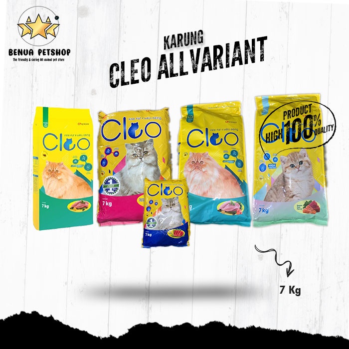 Makanan Kucing kering Premium Cleo 7kg ALL VARIAN