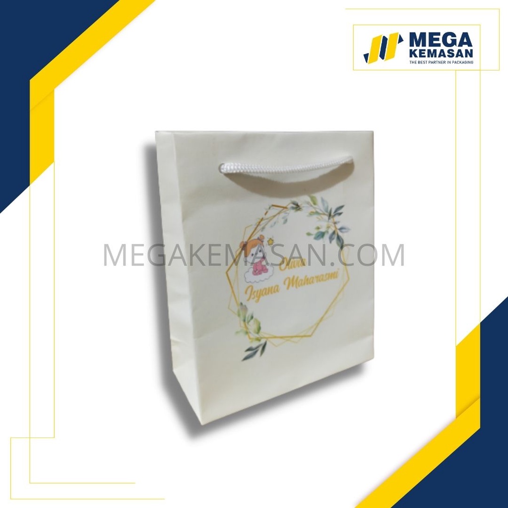 

PAPERBAG TASYAKURAN / TASKERTAS BC / GOODIE BAG PUTIH