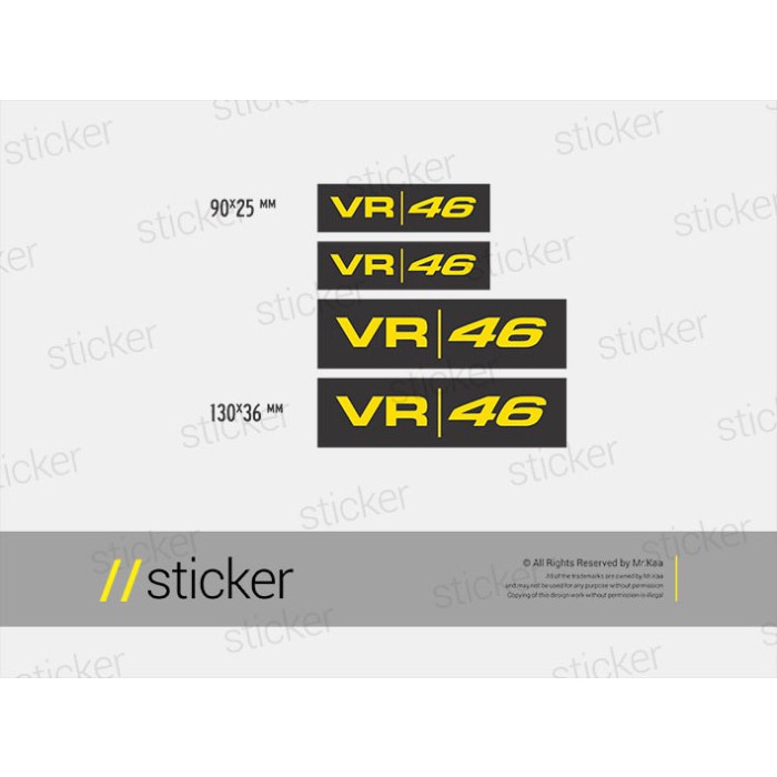 MotoGP Valentino Rossi 03 - Sticker Motor TERMURAH