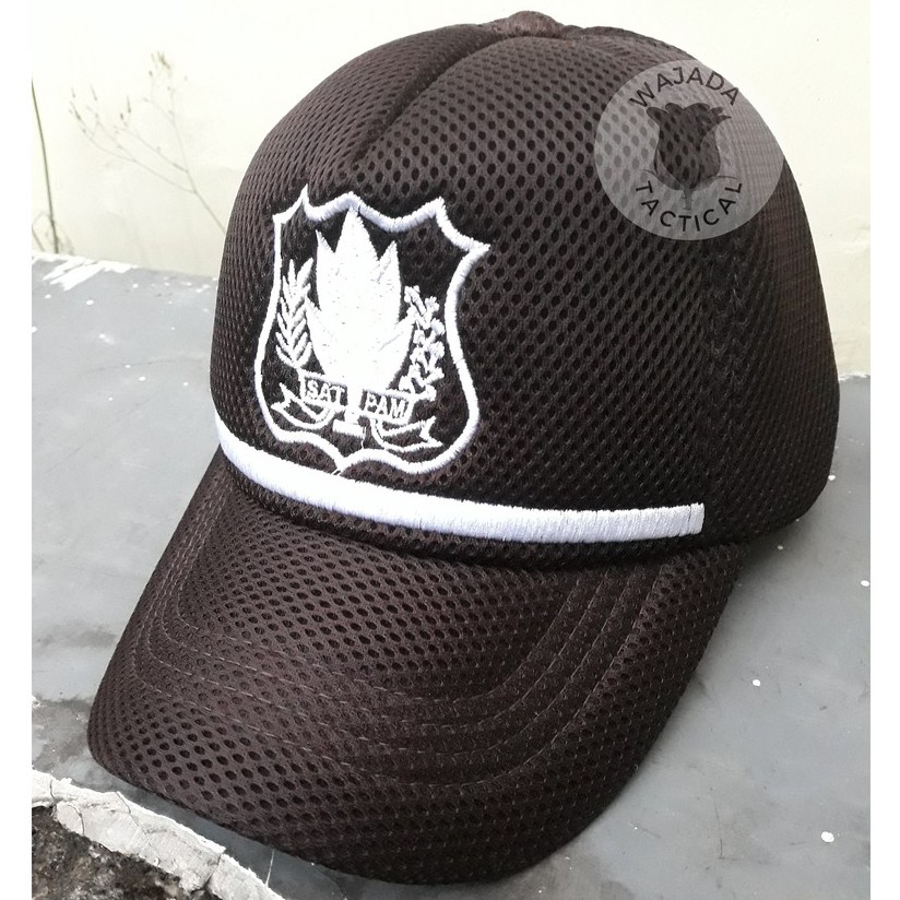 Topi Satpam Coklat Baru Topi Lapangan Security