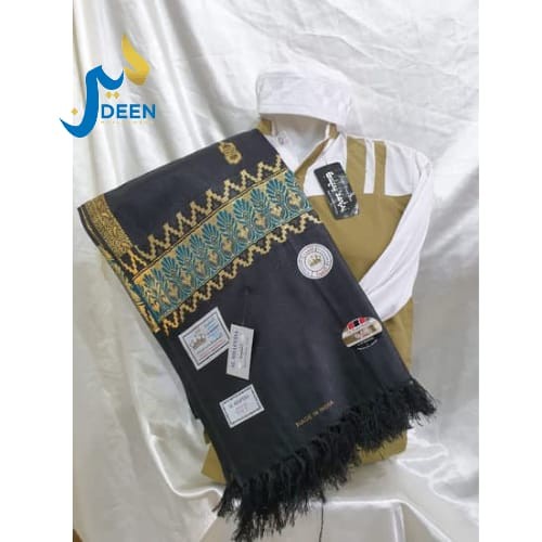 Sorban SORBAN ALSHAFEDA GOLD WARNA / SORBAN HABIB / TERMURAH - Hitam(R5T0) Sorban Yaman Sorban Arab 