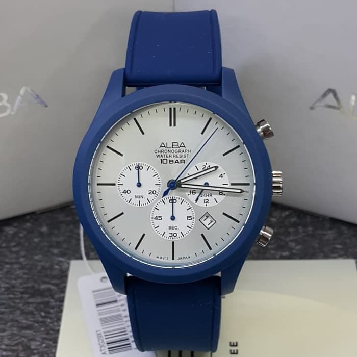 AT3G29 Jam Tangan Alba Chronograph Pria AT3G29X1 Original