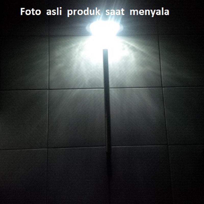 Lampu Taman Tancap 12 Led Solar Power Tenaga Surya Matahari