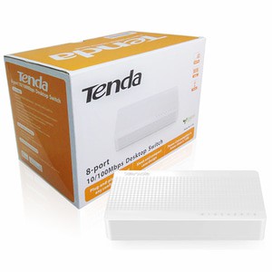 Tenda S108 8 Ports Fast Ethernet Switch White