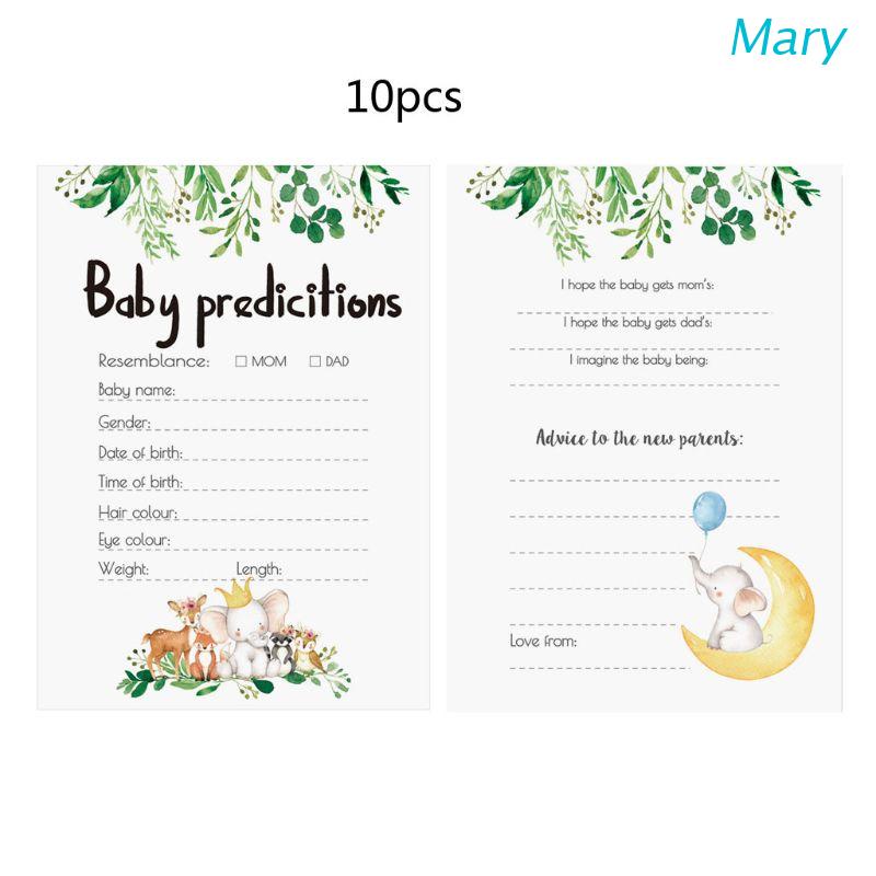 Mary 10pcs / Pak Kartu Permainan Prediksi Untuk Baby Shower