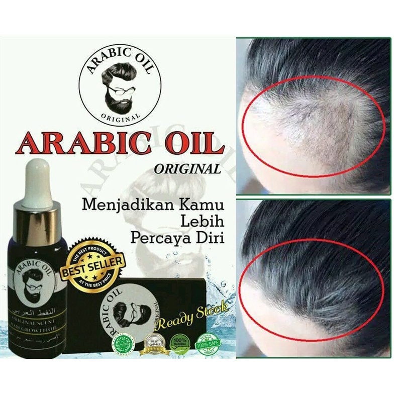 Arabic oil - Serum Penumbuh Rambut, Alis, Jenggot, Jambang, Bulu Dada