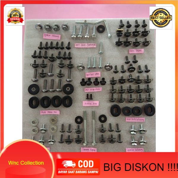 {TERLARIS}    baut lengkap full body set mx135.jupiter mx 135 new