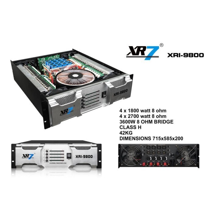 Power Amplifier XR7 XRI 9800 XRI-9800 XRI9800 Original