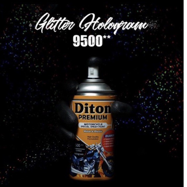 Cat Semprot Diton Premium 300cc - Glitter Hologram 9500