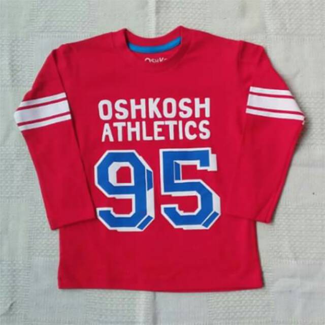 KAOS OSHKOSH B'GOSH BOY LENGAN PANJANG MERAH