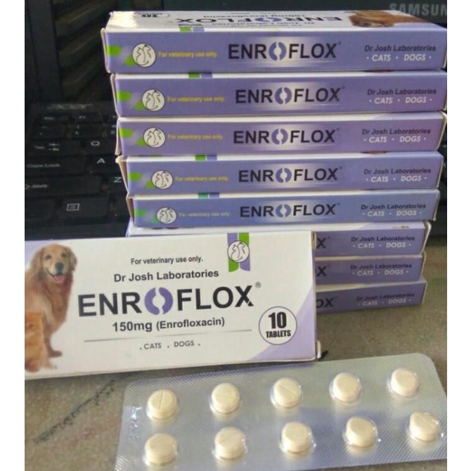 TERMURAH Obat Flu pilek Flu Anjing Kucing Enroflox enrofloxacin 150mg Asli