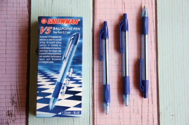 PULPEN BALLPOINT PEN CETEK V5 SNOWMAN