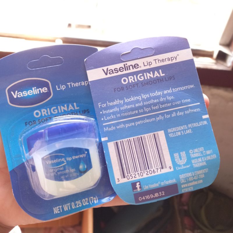 VASELINE LIP THERAPHY ORIGINAL / ROSE LIPS PER PCS