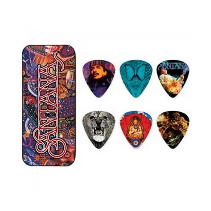 Dunlop Carlos Santana Pick Tin Koleksi Pick Gitar