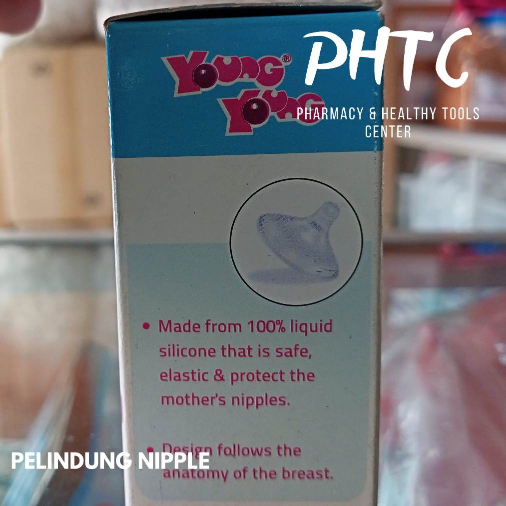 YOUNG YOUNG Nipple Shield l Pelindung Puting Silicon BPA Free l Sambungan ASI