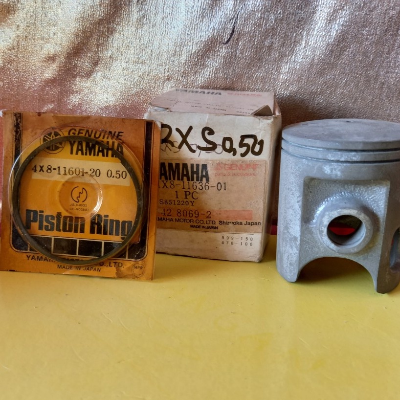 Piston + Ring Yamaha RXS os 0.50