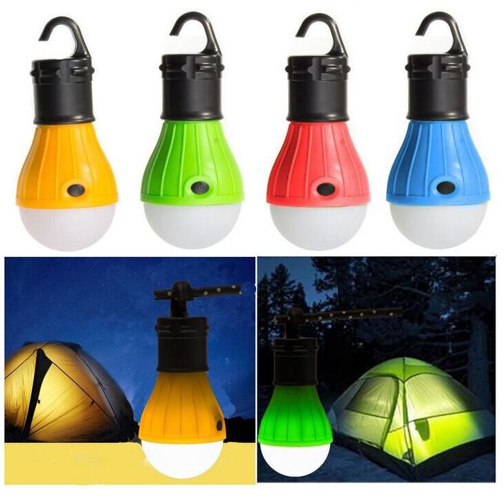 [ 1PCS Portable Outdoor Hanging 3LED Camping Light for Home Garden Patio Yard Garage Deck ]