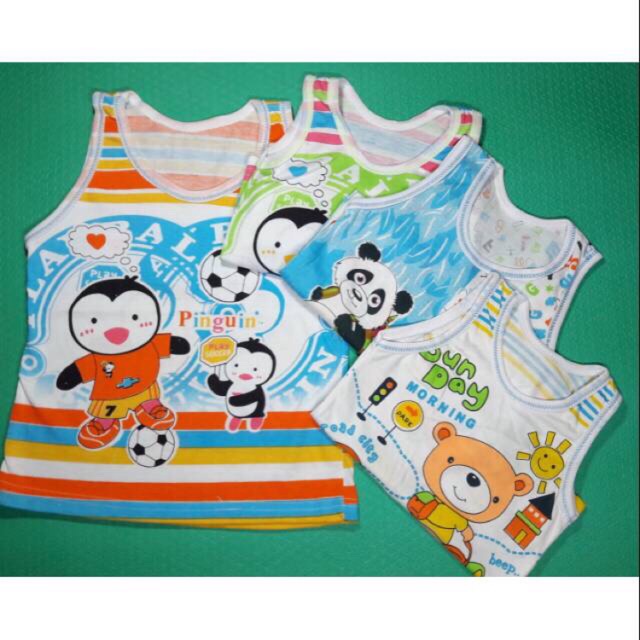 Singlet katun anak size M ( grosir 12pcs) / SG-M