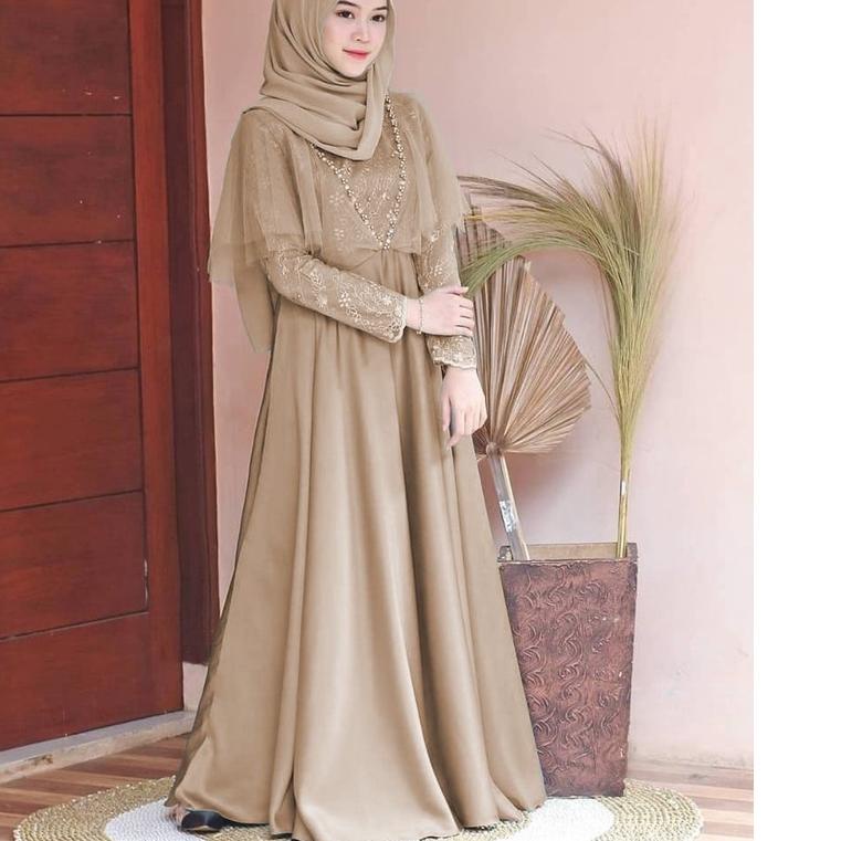 ➭ XC - Maxi Edeline / Maxi Tile Mutiara / Maxi Terbaru / Maxi Dress Edeline / Gamis Pesta ➸