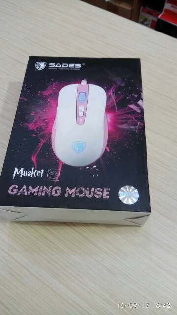 Mouse Gaming Macro Sades musket PROGRAMMABLE 4000DPI