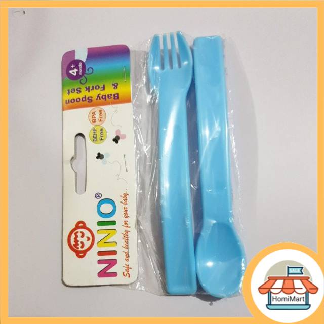 Ninio Baby Spoon and Fork Set F-333