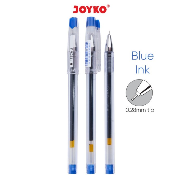 

Terlaris Gel Pen Pulpen Pena Joyko Gp-266 Itech 2 0.28 Mm / Lusin Trendi
