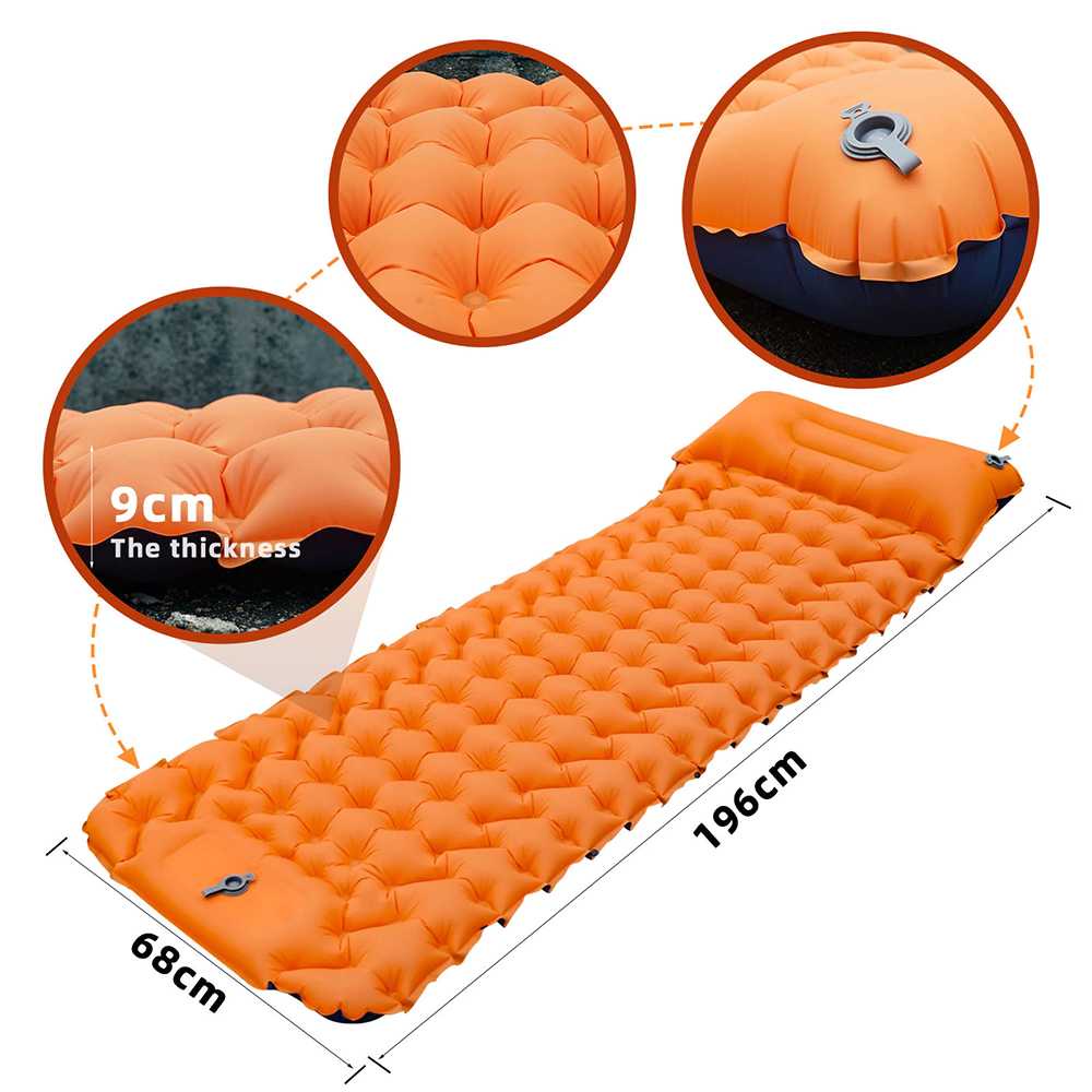 Kasur Matras Angin Inflatable Bed Rhombus Sleeping Bag Camping LS18Z