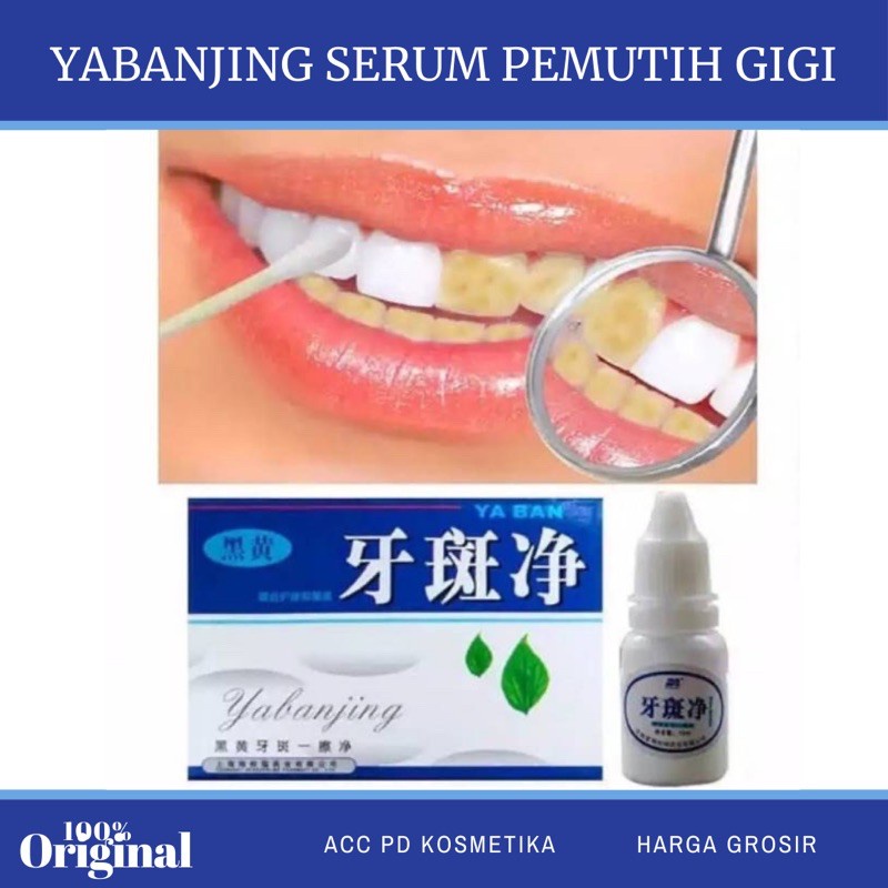 BISA COD - YABANJING SERUM PEMBERSIH &amp; PERONTOK KARANG GIGI, PEMUTIH GIGI KUNING PERMANEN DAN AMAN