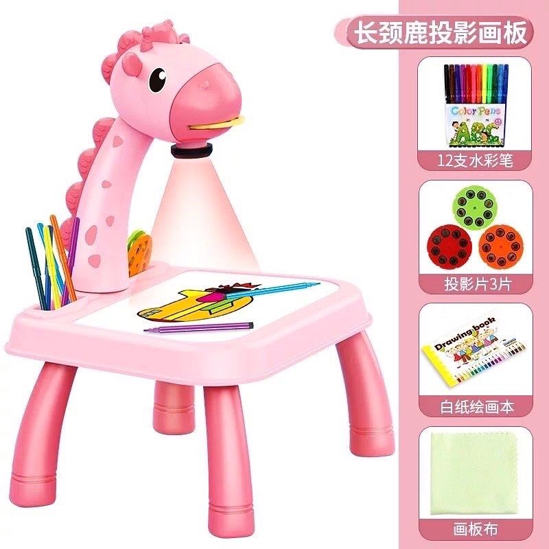 mainan proyektor mewarnai music anak|mainan mewarnai musik|meja gambar