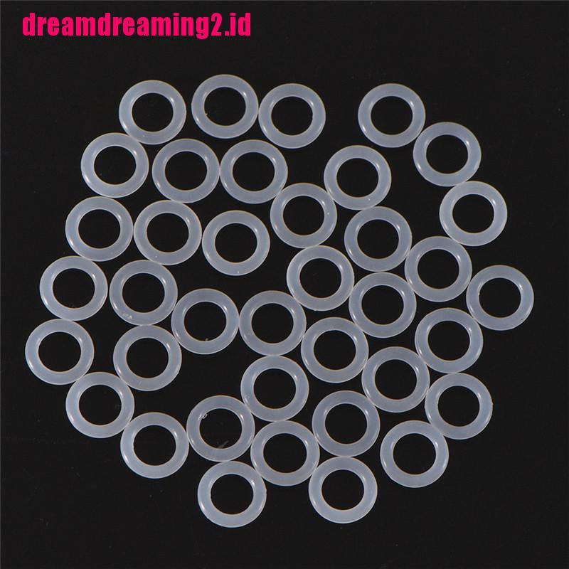 （✔✔❤120pcs O-Ring Karet Silikon Warna Putih Untuk Keyboard Cherry MX