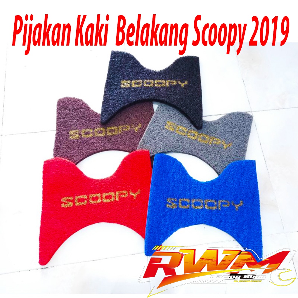 KARPET PIJAKAN KAKI ALAS KAKI HONDA SCOOPY SPORTY STYLISH 2019 PIJAKAN KAKI
