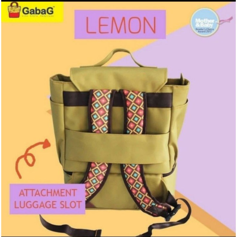 GABAG Lemon Backpack Series Cooler Bag Tas ASI Ransel Thermal Bag