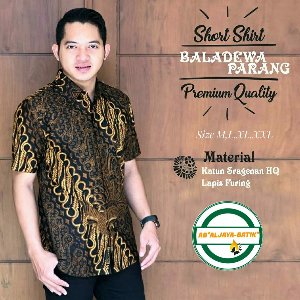 Batik Baladewa Kemeja Batik Pria Katun Original