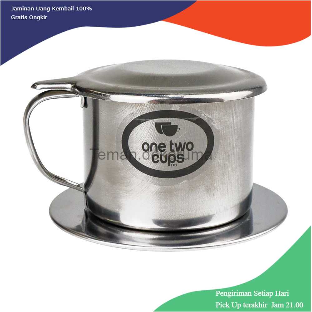 TD-AI01One Two Cups Vietnam Drip Coffee Filter Pot Saringan Kopi 180ml 8Q - LC1