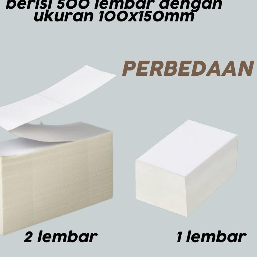 

Hot - Label Thermal 100x150 Kertas isi 500 Lembar Sticker Receipt Bare Xpinter 시
