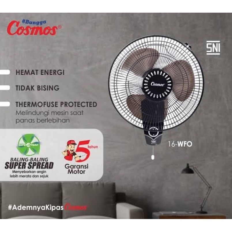 Cosmos Wall Fan 16-WFO Kipas Angin Dinding 16 Inch 16WFO / 16 WFO