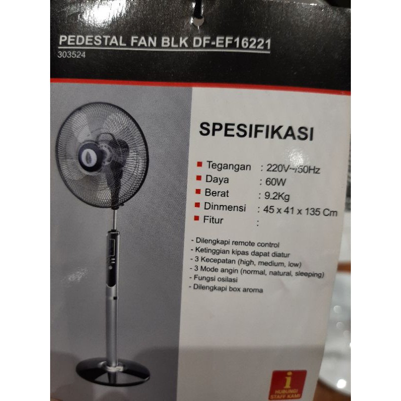 KRIS pedestal fan kipas angin berdiri kris