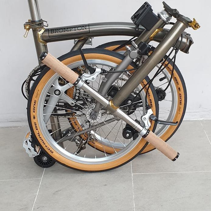 Sepeda Lipat Brompton S2EX Raw Lacquer titanium super light