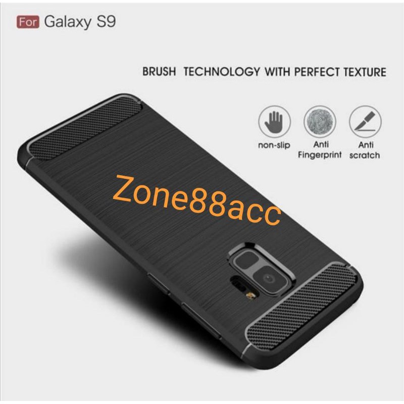 Silicon Case SAMSUNG S9 Softcase iPAKY Carbon Casing Cover TPU