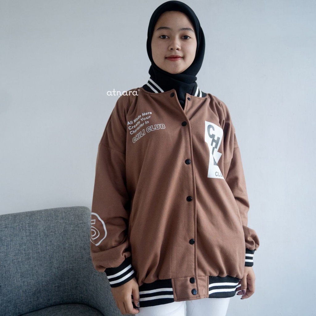 Nara Grosir - CH Varsity Jaket l Varsity Jaket Unisex