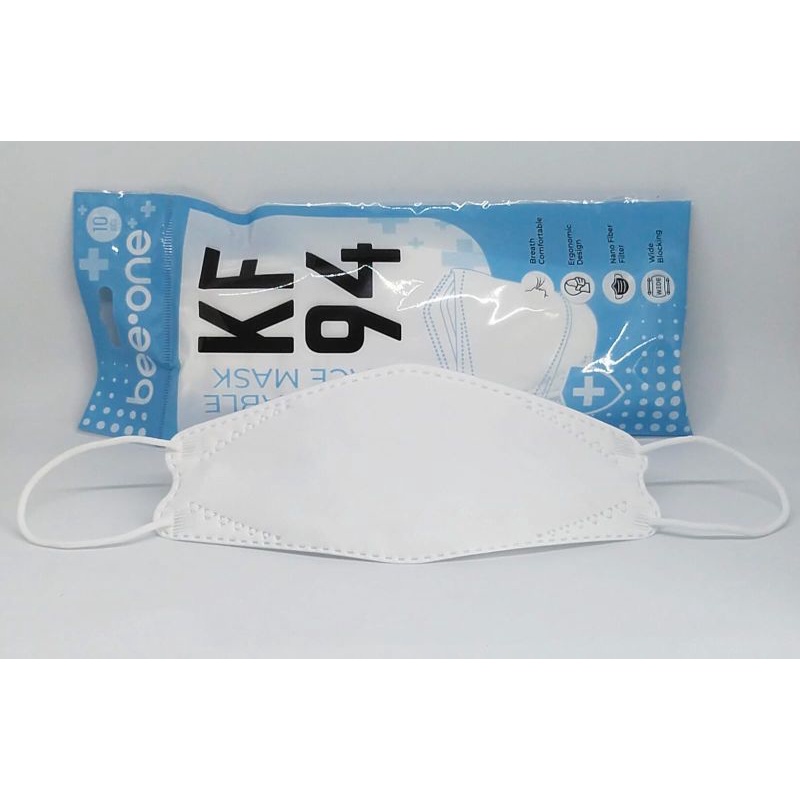 MASKER KF 94 EVO 3D BEE ONE PREMIUM HIGH QUALITY SURGICAL MASK  ISI 10 PCS KEMASAN PLASTIK