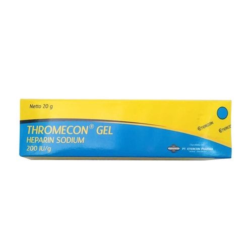 THROMECON GEL 20 GR Tube - Krim Salep Obat Anti Memar Lebam Penyumbatan Pembulu Darah