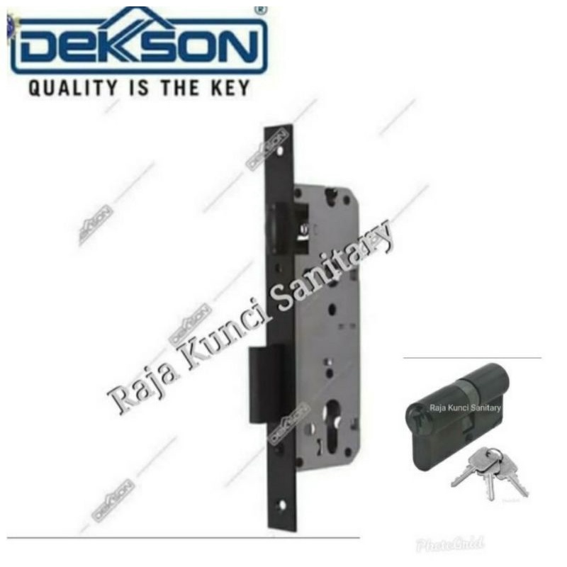 Lockcase Pelor Dekson MTS RL DL 8485 Matt Black+Cylinder DC DL 60mm Hitam