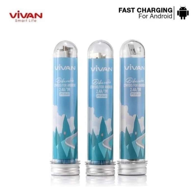 KABEL DATA VIVAN CTC100 COLORFUL TYPE C CTL100 IPHONE - KABLE VIVAN TYPE C IPHONE 1BOTOL/1PCS - BDC