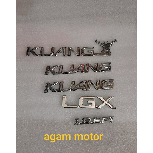 Emblem kijang kaspsul LGX 1.8 EFI  set CHROME Terjangkau