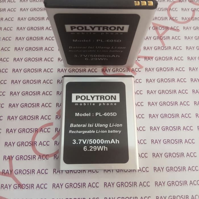 Baterai Original POLYTRON PL-605D PL-6Q5D PL-6Q5A R2452 Rocket S 2350 S1 R-2452 S2 R-2457