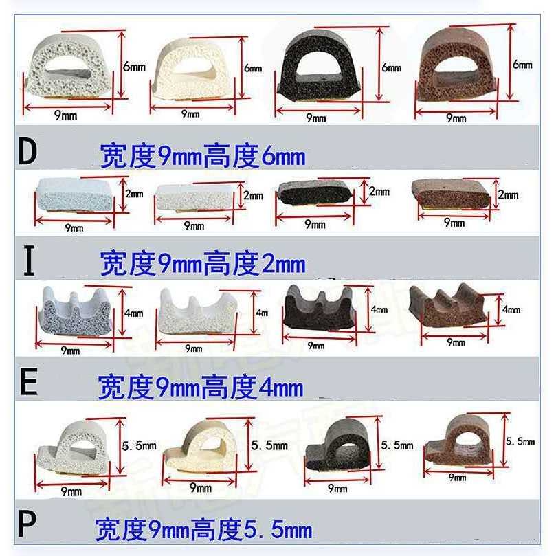 TD-DDG MIFENGTIAO Lis Penghalang Debu Pintu Door Bottom Seal 2x2.5m ESPV5