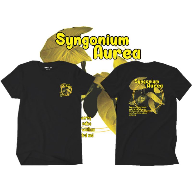 KAOS VIRAL BAJU VIRAL TANAMAN SYNGONIUM YELLOW VARIEGATED